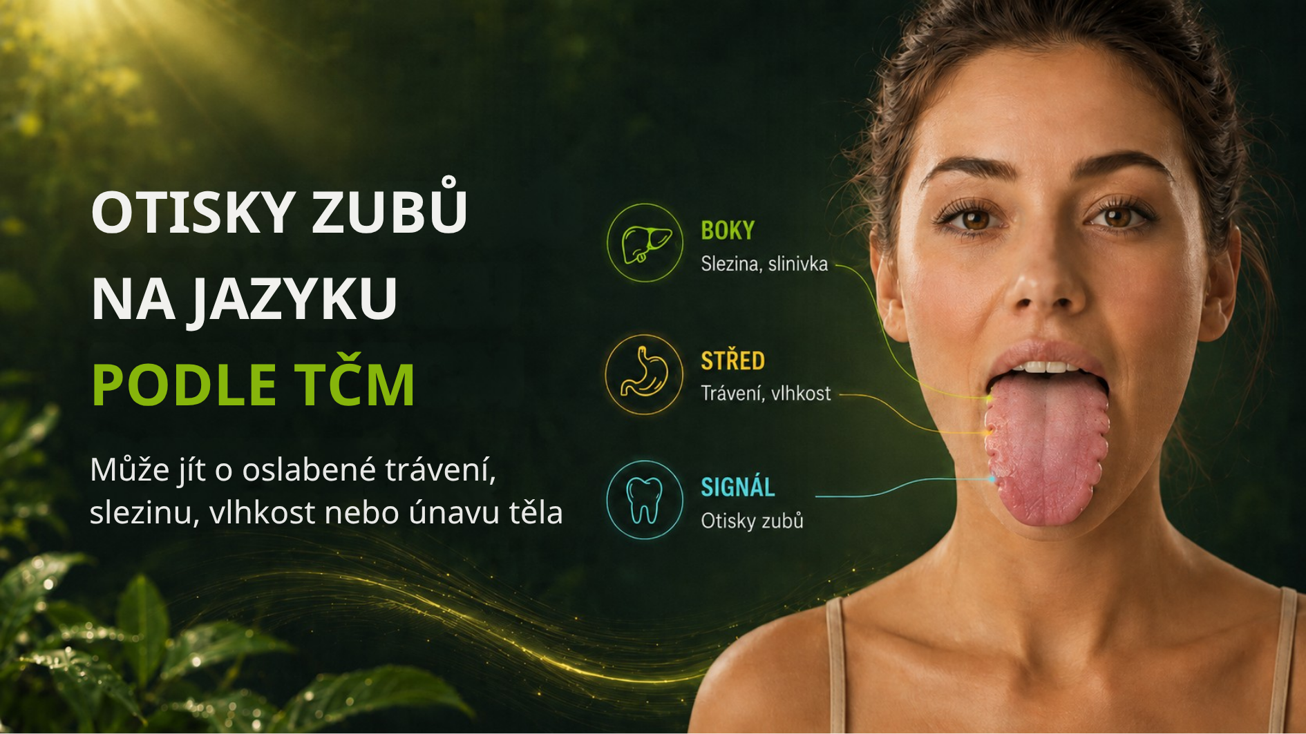 Otisky zubů na jazyku podle TCM